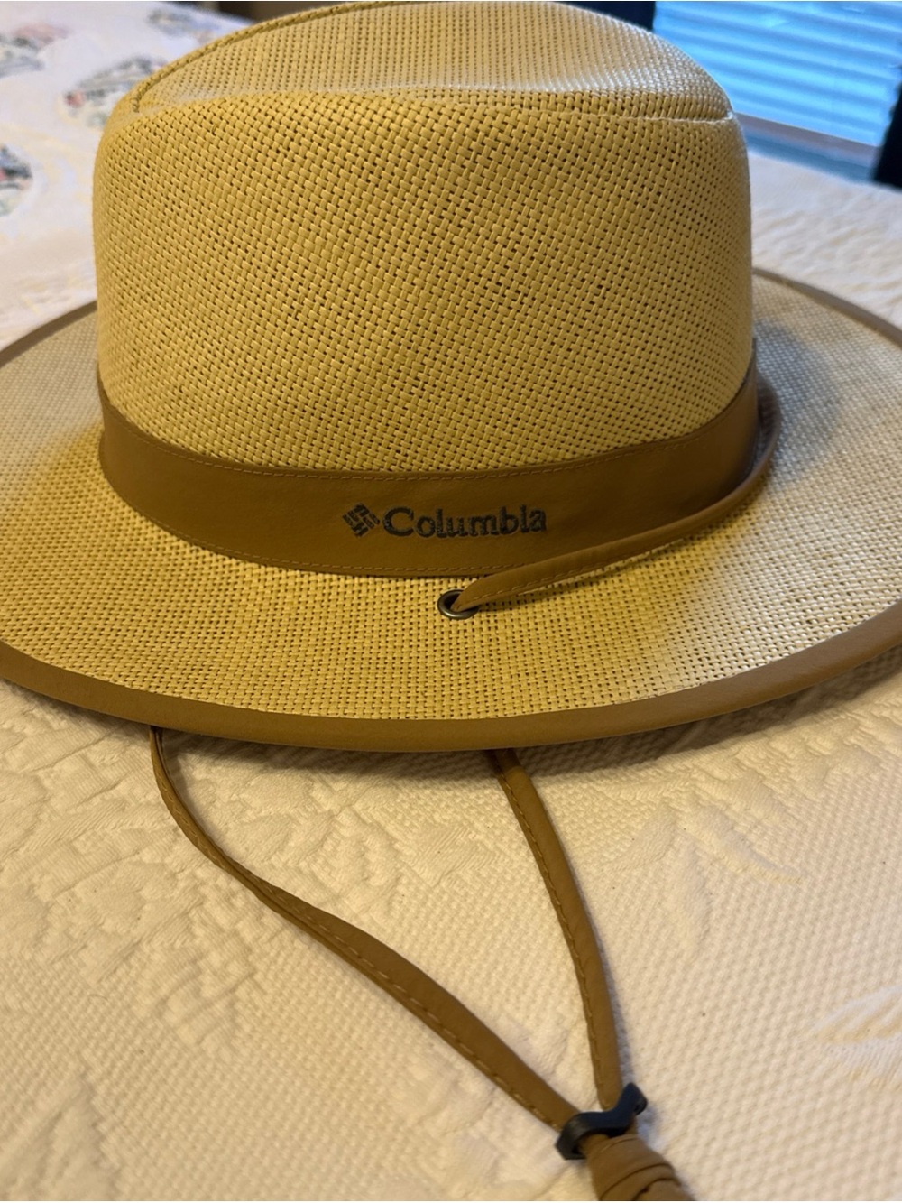 Columbia Brown and Tan Straw Hat